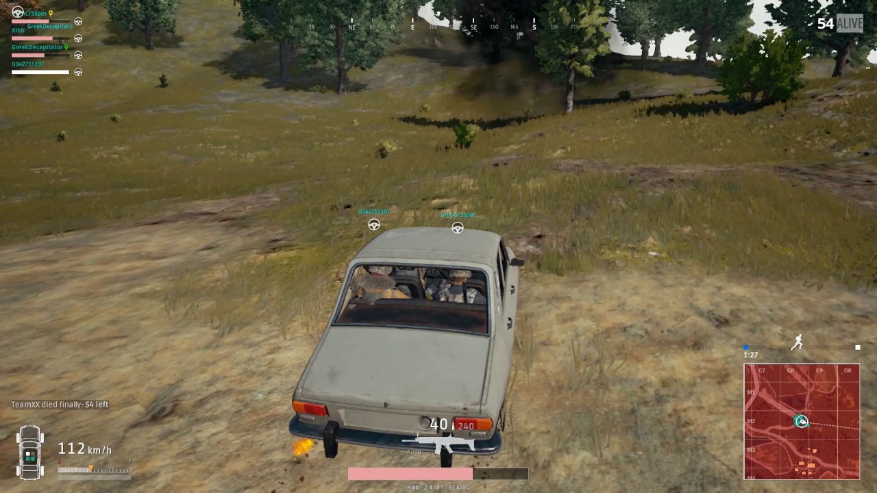 PUBG  Red Zone Team Death - Car Explosion