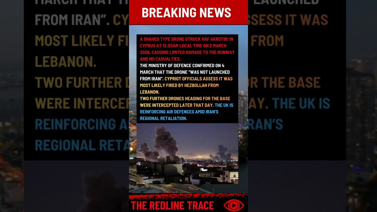 RAF Akrotiri Drone Strike: Cyprus | The Redline Trace&trade; #WorldNews #IsraelIran