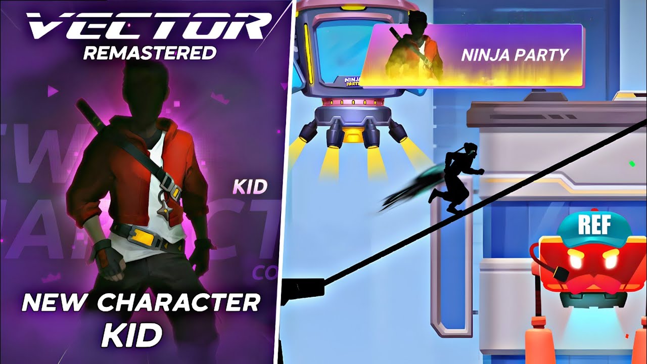 Vector Remastered || New Update Ninja Party Event & New Character Kid Gameplay