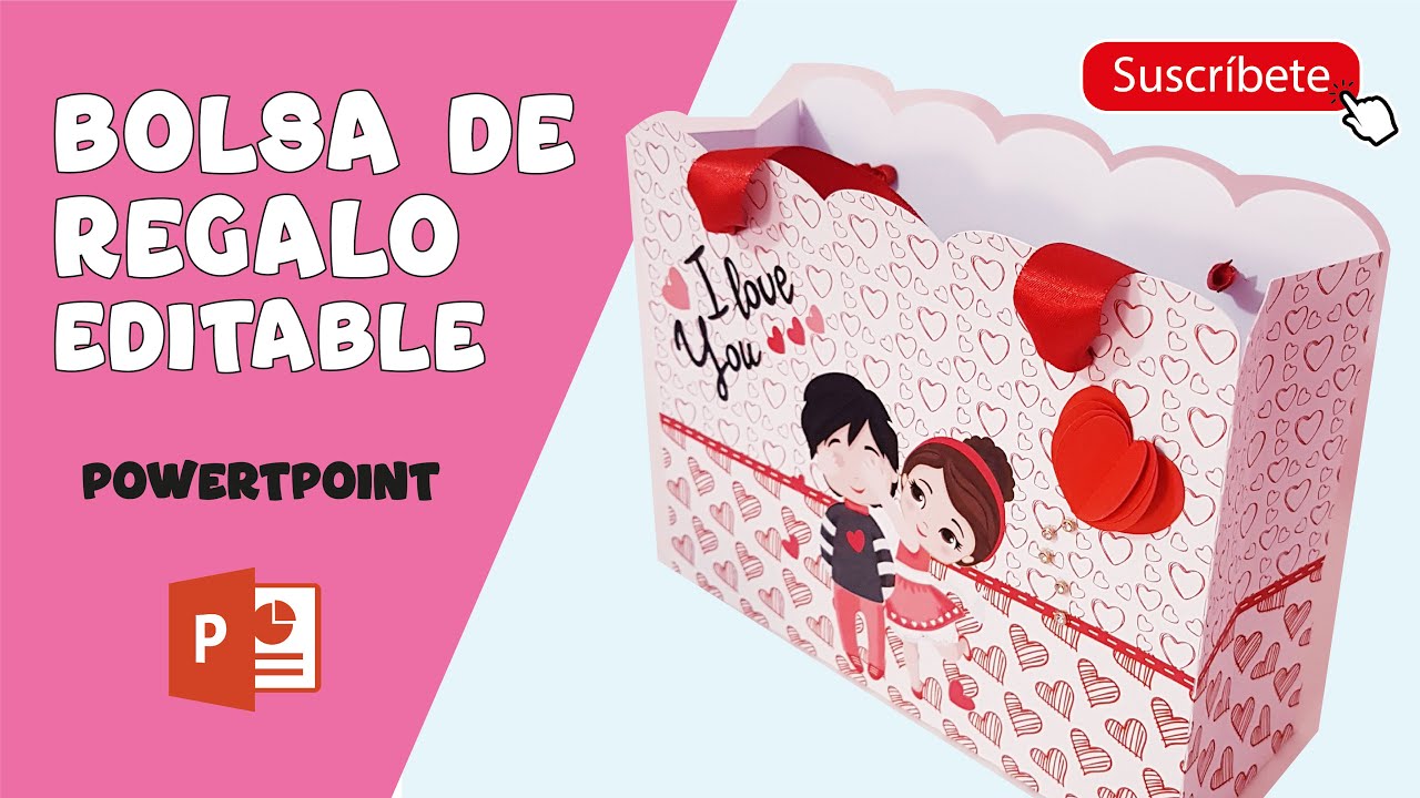 Realiza una BOLSA DE REGALO super FÁCIL Y RÁPIDO en Powert Point