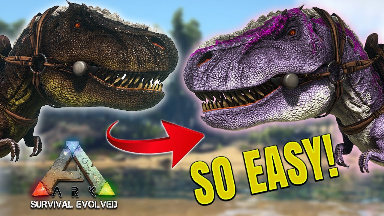 HOW TO CHANGE YOUR DINO'S COLORS  |  SUPER EASY  |  Ark: Survival Evolved Guides & Tutorials