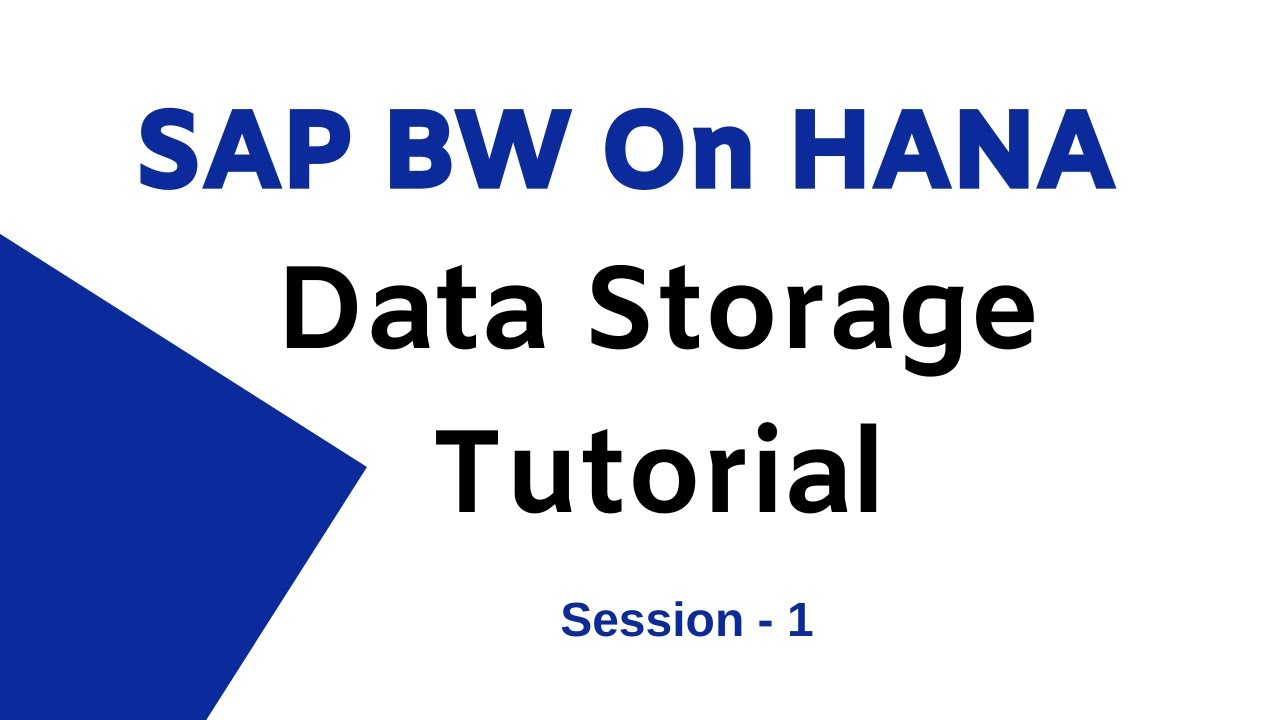 SAP BW On Hana Data Storage Tutorial | SAP BW On Hana Data Management - 1