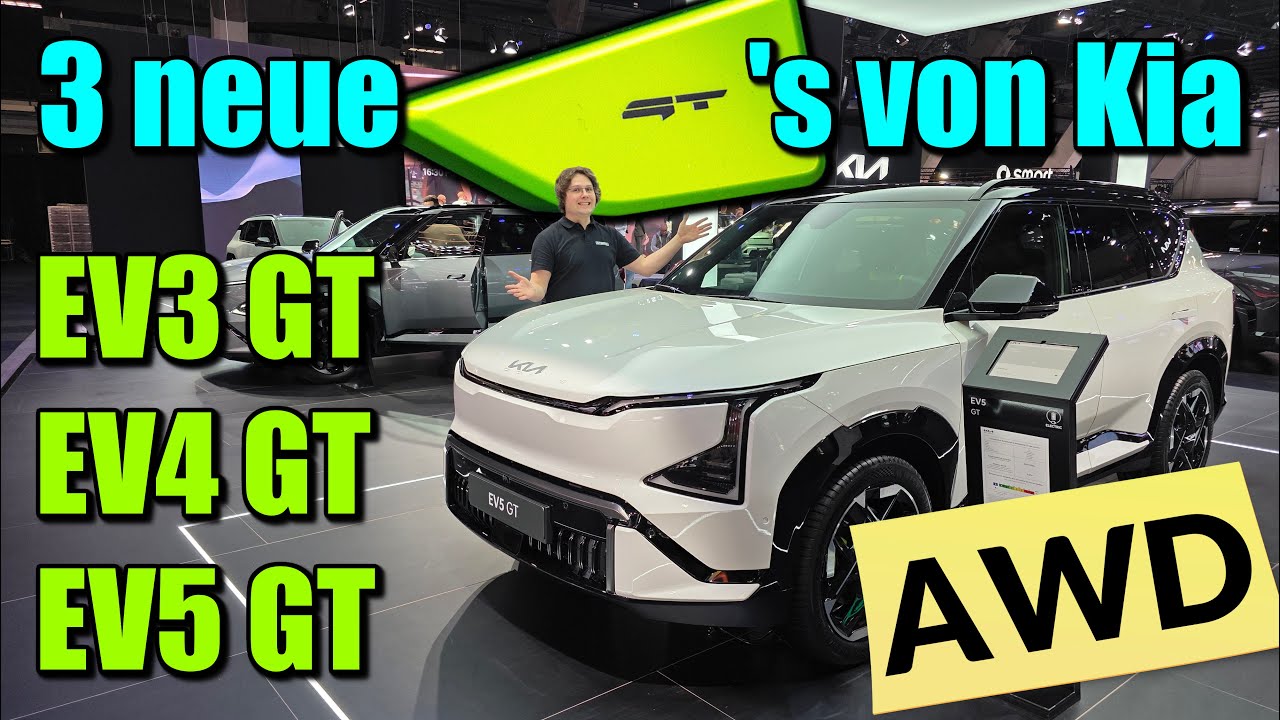 Endlich mit ALLRAD!!! EV3 GT, EV4 GT, EV5 GT: Erste Infos, Technische Daten, Details deutsch Kia AWD
