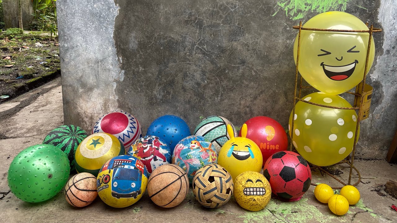 HUNTING BALON LUCU 🎈DAN BOLA BOLA ⚽️🏐🏀 596