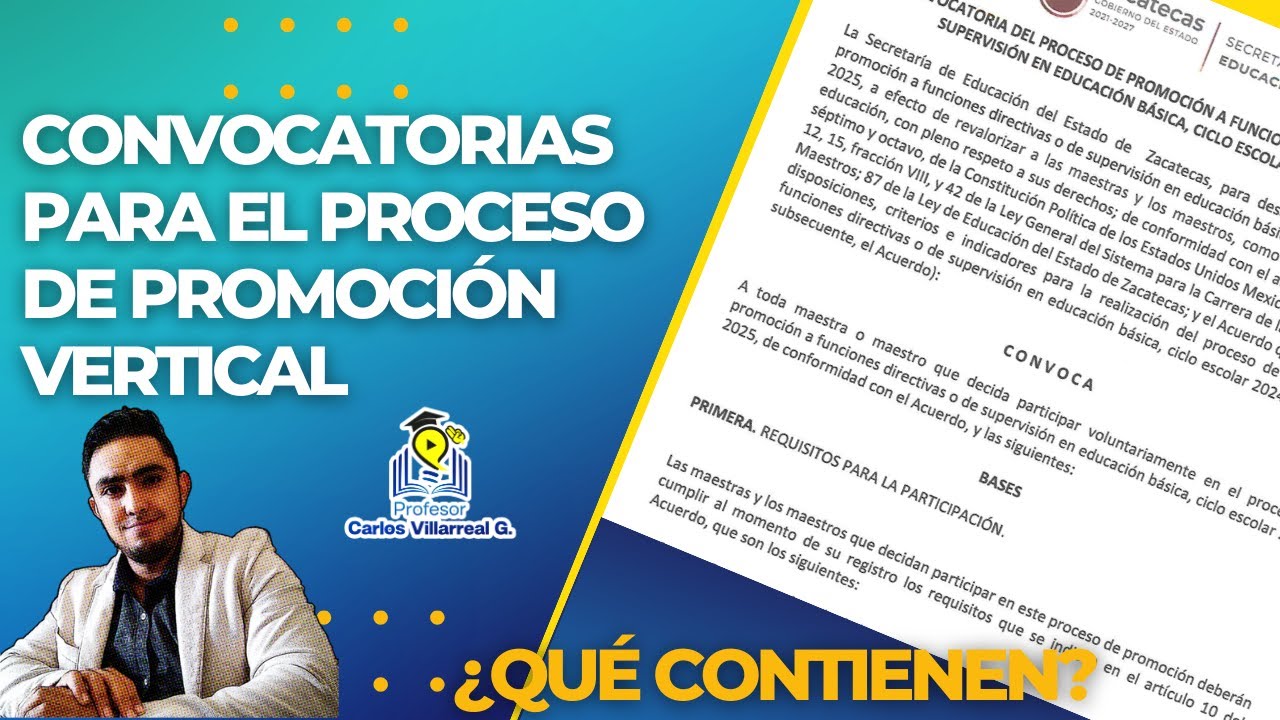 Listas las convocatorias para el proceso de Promoción Vertical 24-25 🧑‍🏫👩‍🏫