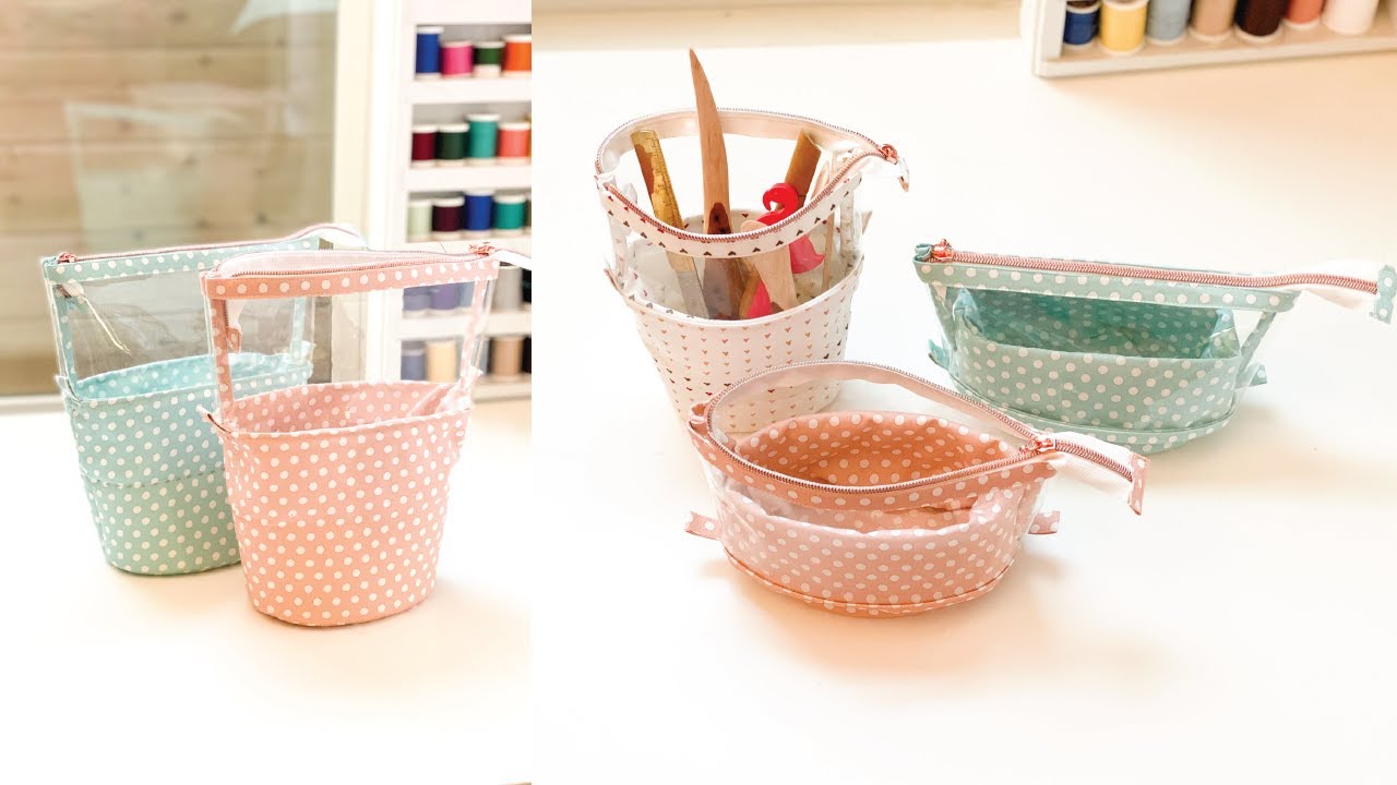 Clear Tool Pouch | Zippered Vinyl pouch | Slide Sewing Case |