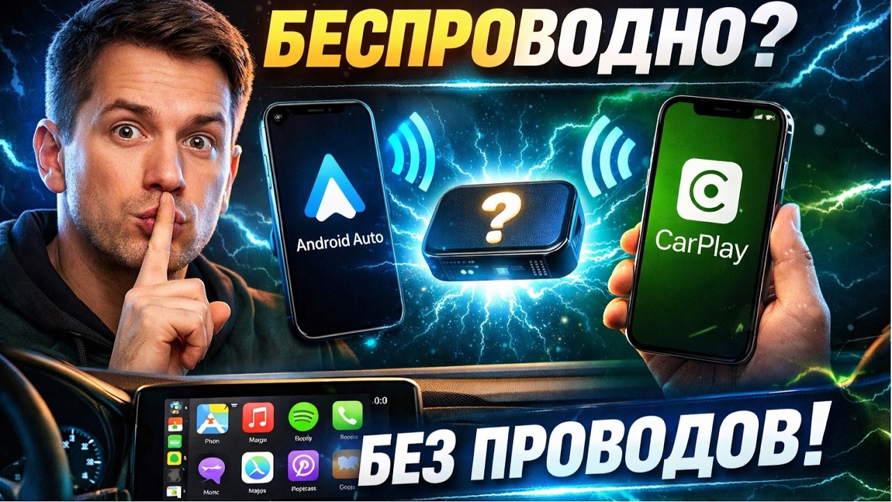 Как сделать Android Auto и CarPlay БЕСПРОВОДНЫМИ 🚗  Wireless CarPlay & Android Auto Guide