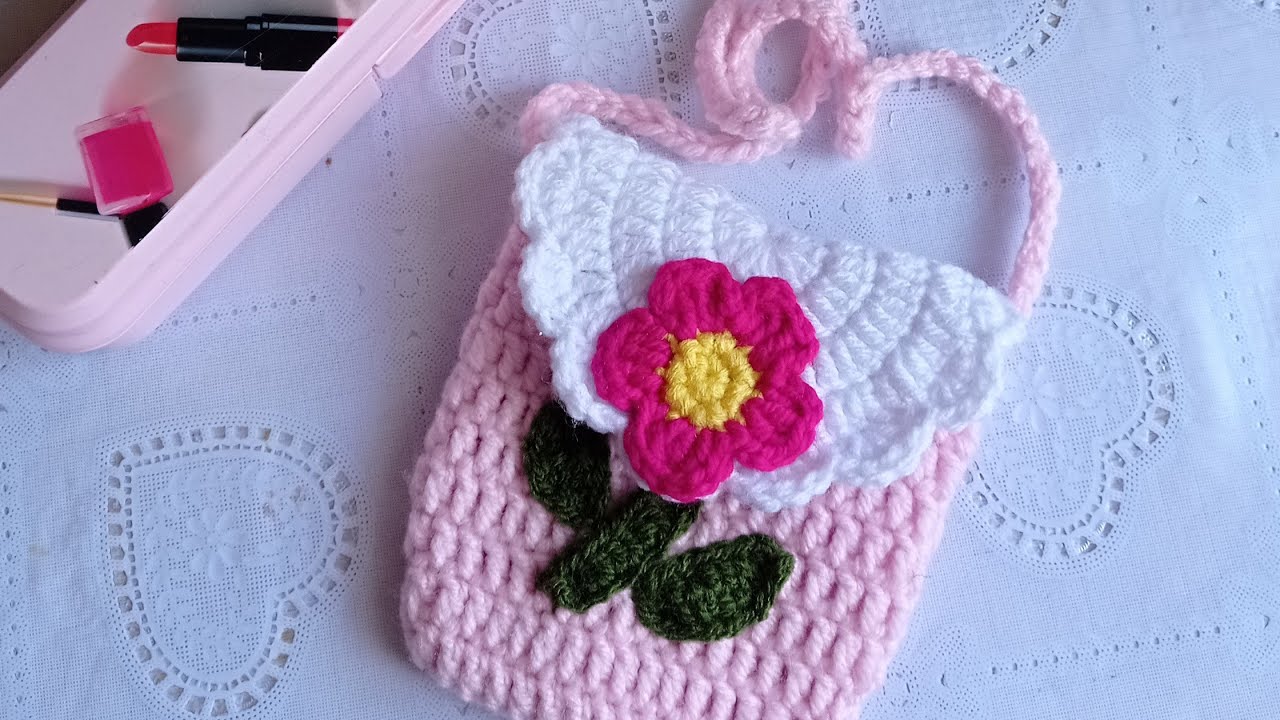 طريقة كروشيه شنطة العيد كروشى للبنوتات الصغيرات ولا اجمل واسهل للمبتدءين 