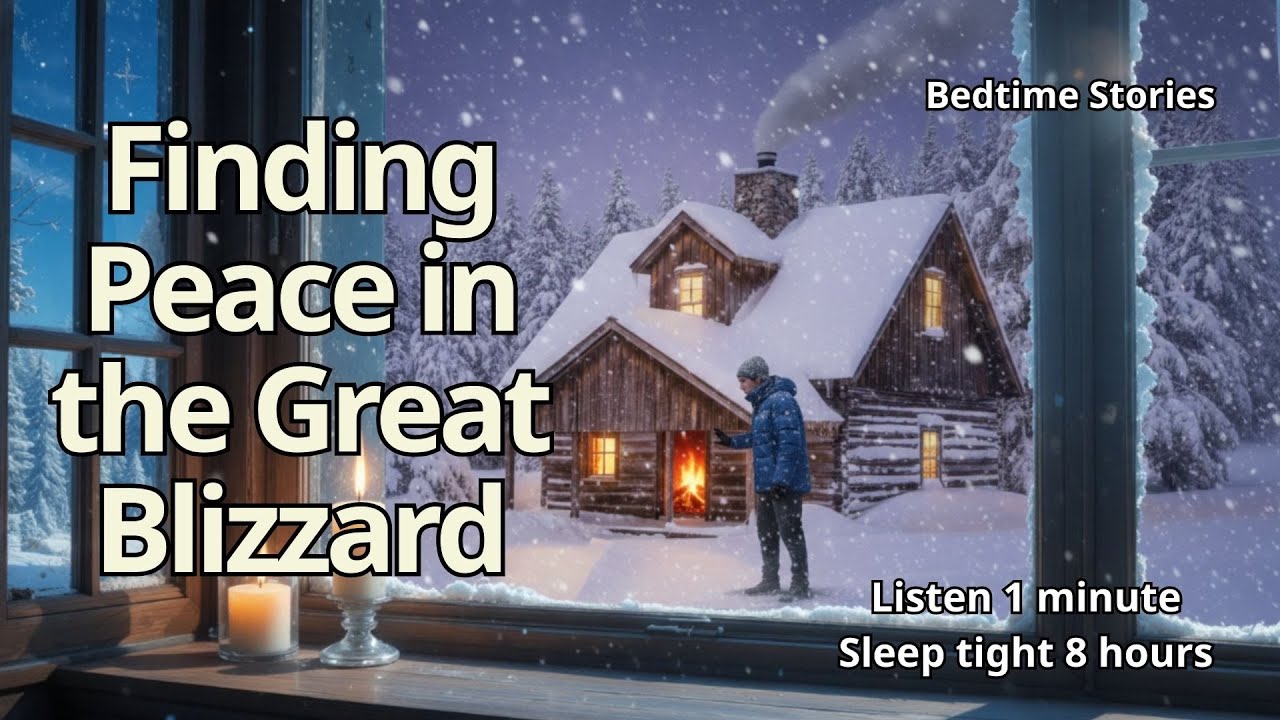 Finding Peace In The Great Blizzard: A Cozy Bedtime Story For A Cold Night  #GreatBlizzard #Cozy