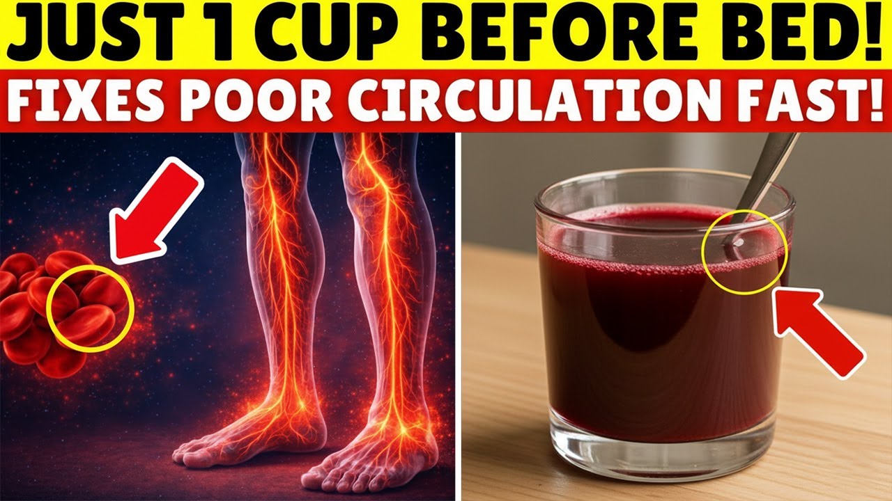 SENIORS! THIS Circulation Booster Drink Increase Blood Flow in Legs 10x | Senior Health Tips