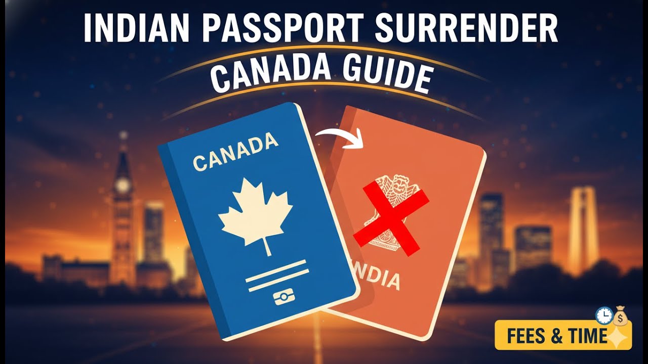 Indian Passport Surrender in Canada | Step-by-Step Process, Fees & Timeline