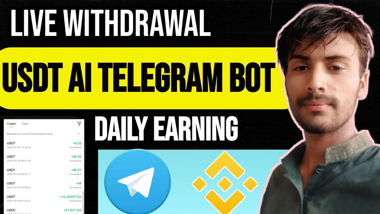  Earn USDT Daily with AI Telegram Bot (Full Proof) 📈