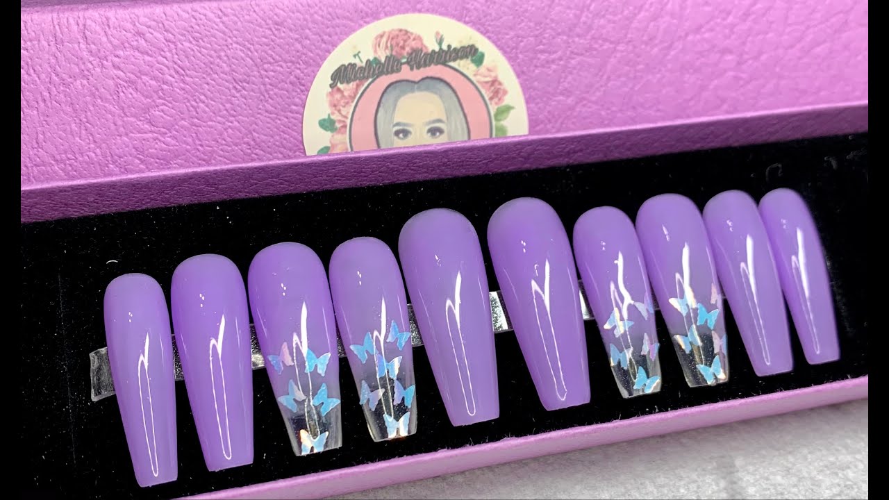PRESS ON NAILS | PASTEL PURPLE