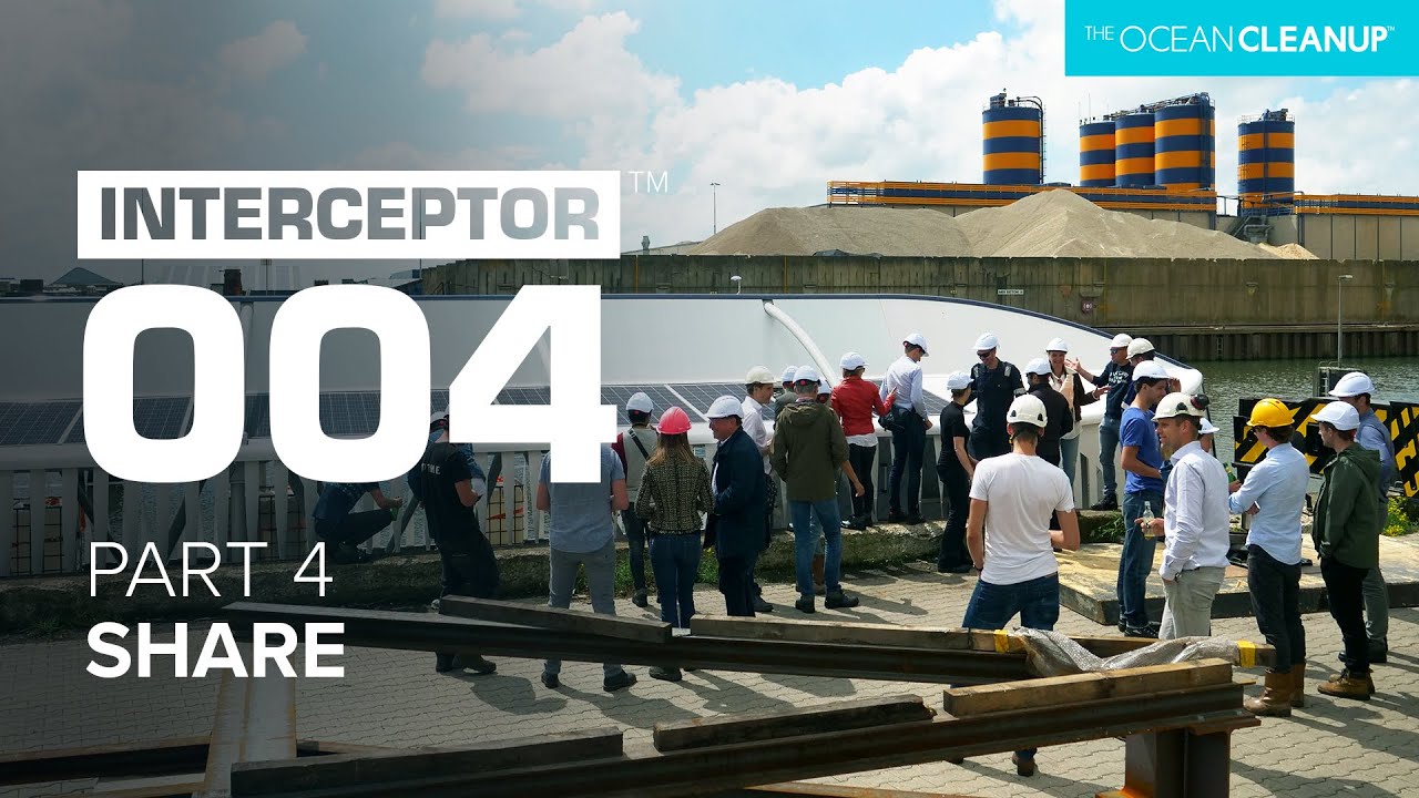 Part 4: Interceptor’s Lift Into The Water And Its Baptism | Interceptor 004 | The Ocean Cleanup