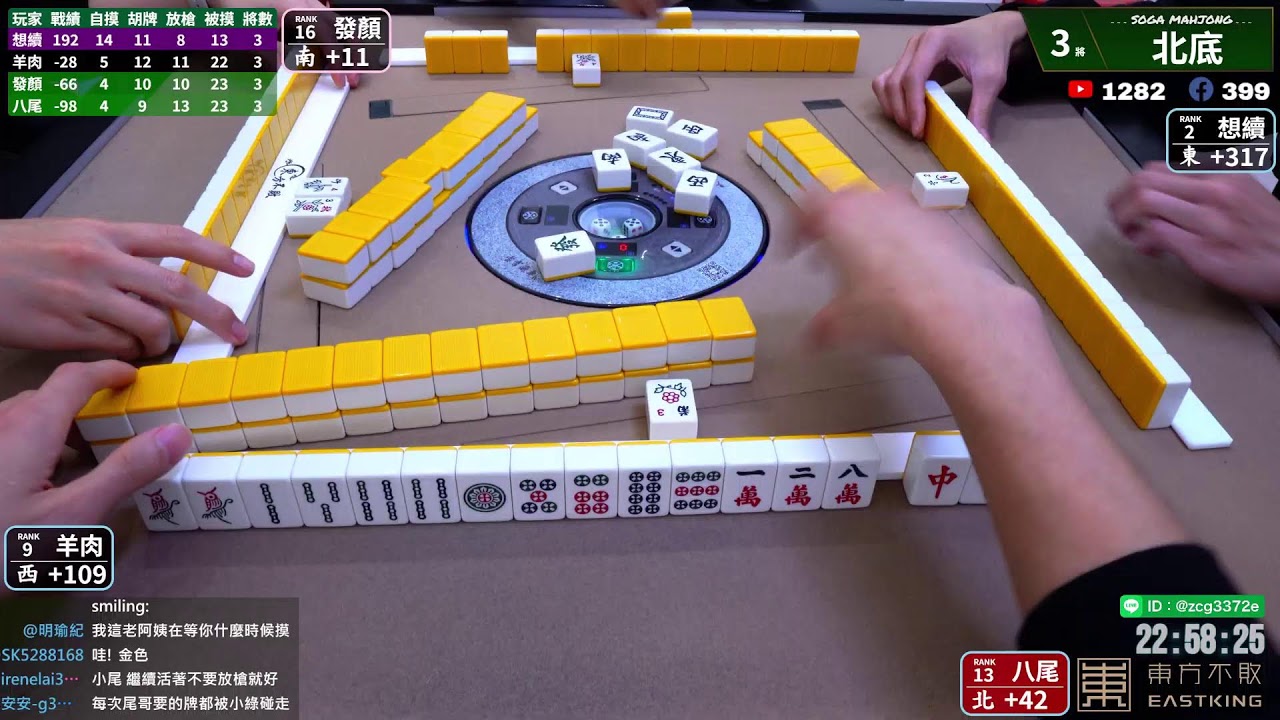 嗽嘎麻將 | 26/3/10 發顏 想續 八尾 羊肉