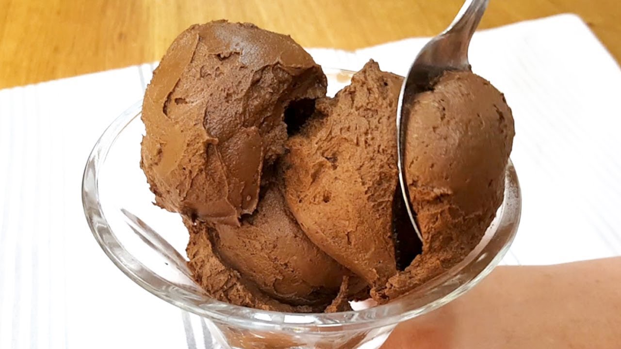 Nur 3 ZUTATEN und LOW CARB - Cremiges Eis, OHNE ZUCKER UND MILCH, Einfach, Gesund und Lecker