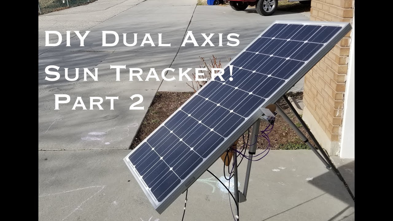Dual Axis Sun Tracking Solar Panel Platform Part 2 of 2