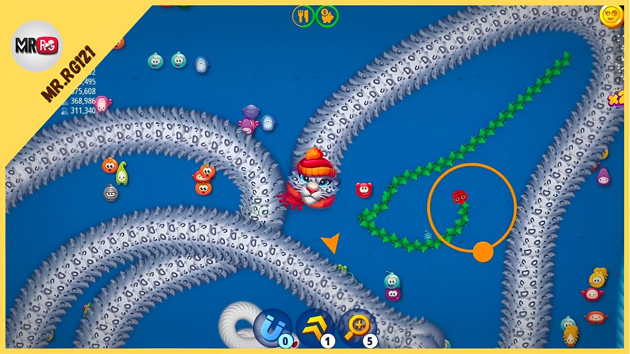 🐍 worms zone.io🔥#14 hungriest snack in the world 🔥Top 1 gameplay #wormszone