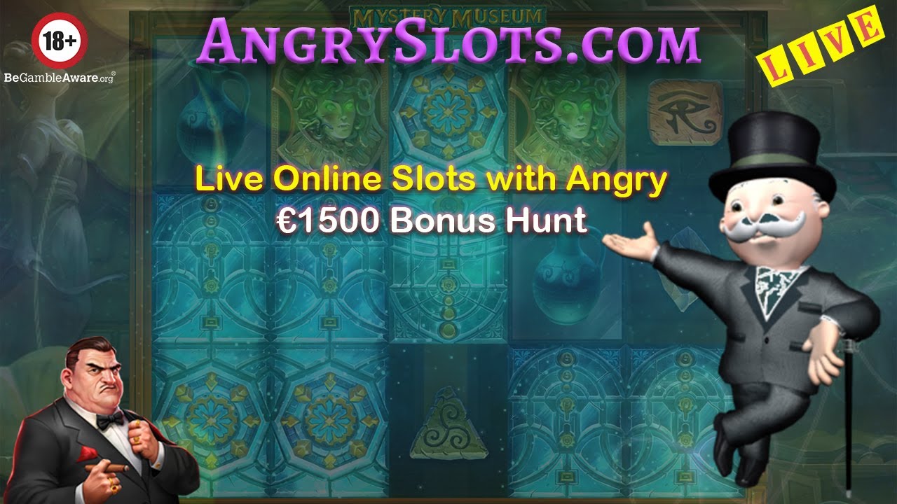 LIVE CASINO SLOTS with Angry - &euro;1500 Bonus Hunt.