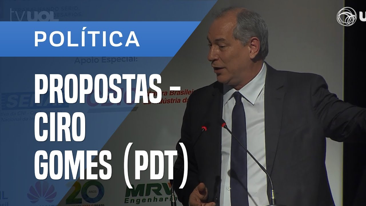 CIRO GOMES (PDT) DISCUTE PROPOSTAS PARA PRESIDÊNCIA