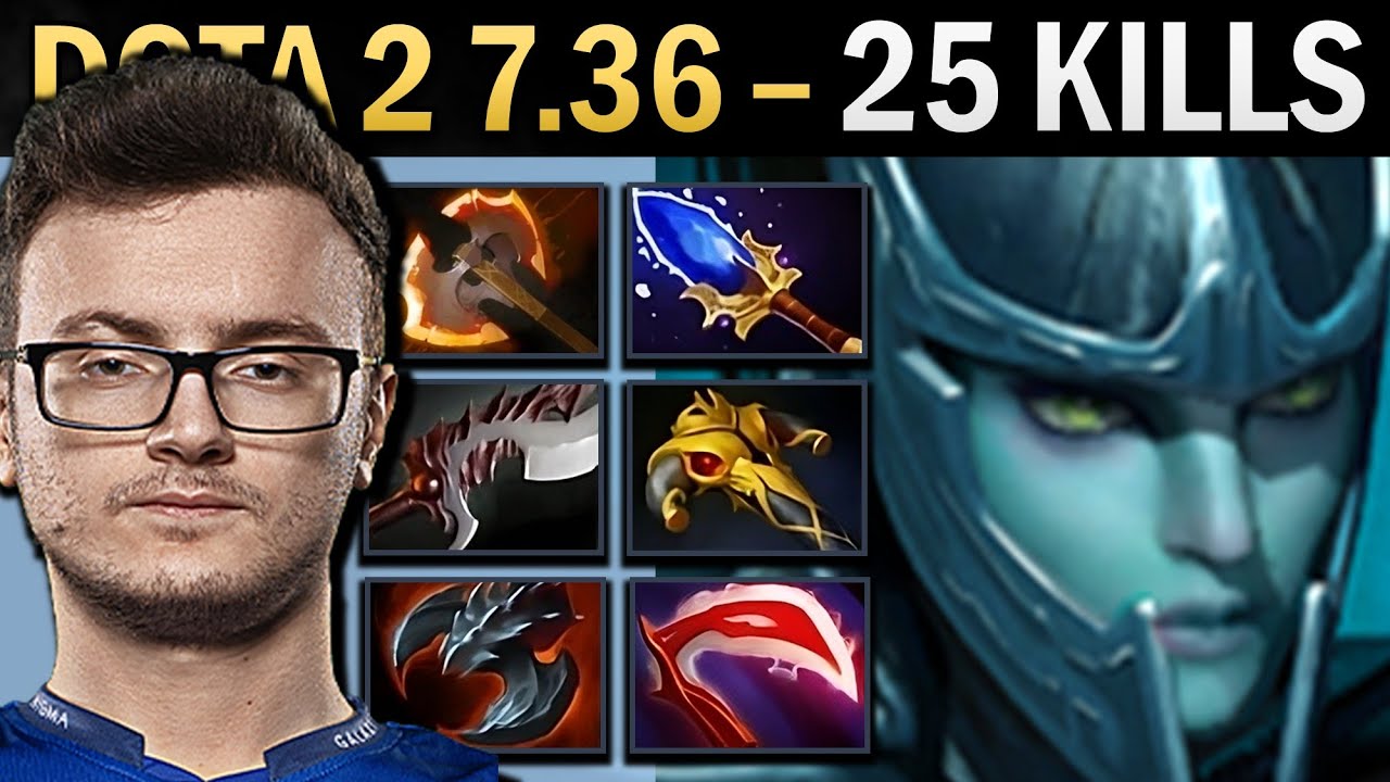 Phantom Assassin Gameplay Miracle with 25 Kills and Deso - Dota 2 7.36