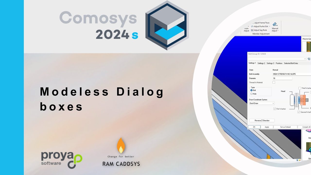 COMOSYS 2024s HIGHLIGHTS: Modeless Dialogue boxes