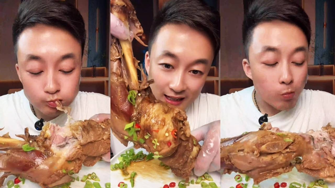 【ASMR】【MUKBANG】Challenge to eat a giant lamb leg | EATING FOOD SHOW | CHINESE MUKBANG  | Mukbang