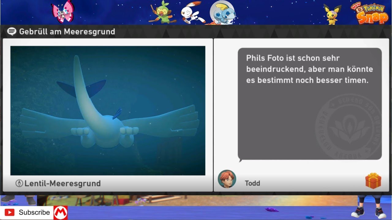 New Pokémon Snap Aufträge: Gebrüll am Meeresgrund