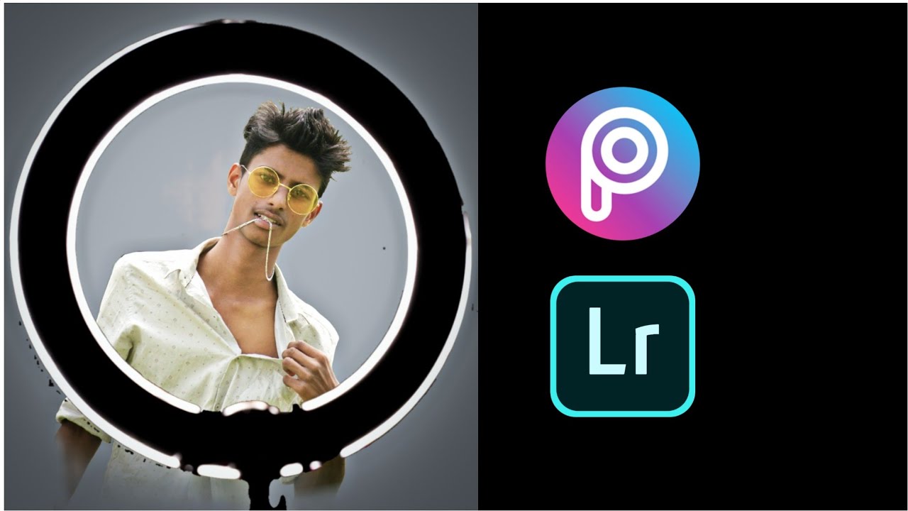 tiktok ring light photo editing in picsart
