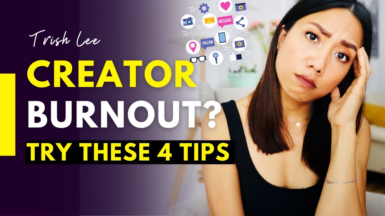 How to deal with CONTENT CREATOR BURNOUT | The PRESSURE to constantly CREATE | 4 Tips to try