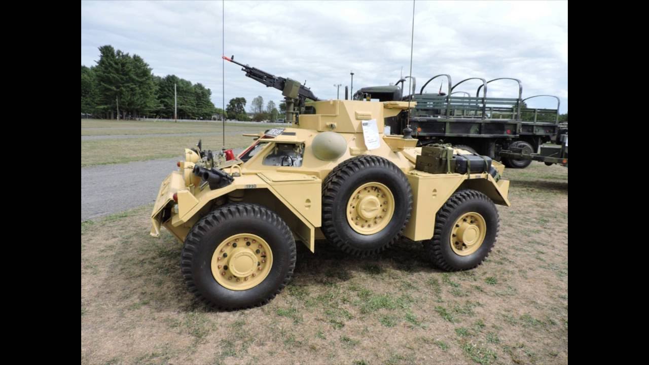 Restored ferret British armored car detail walk around video
