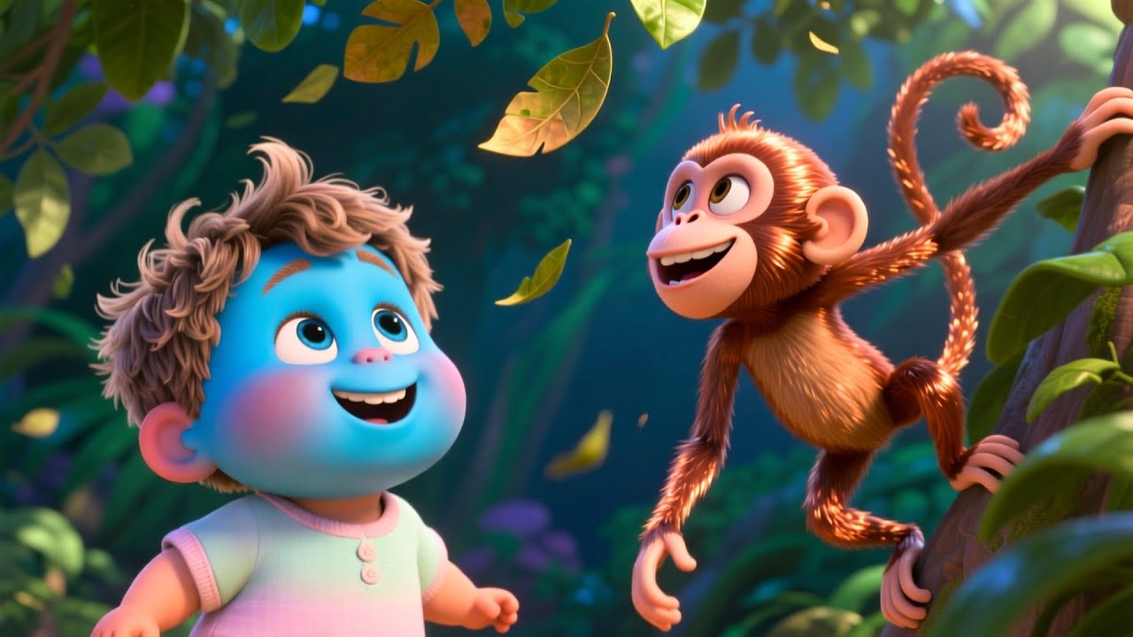 Hide and Seek With Monkey and Baby 🐒👶 | Fun Kids Story | Monkey and Baby Adventure