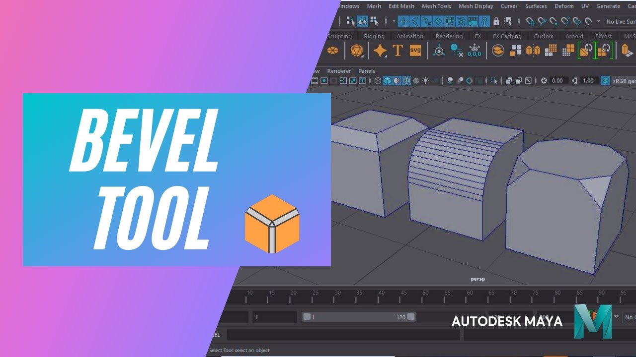 Autodesk MAYA 2020 | Bevel Tool Tutorial in Hindi