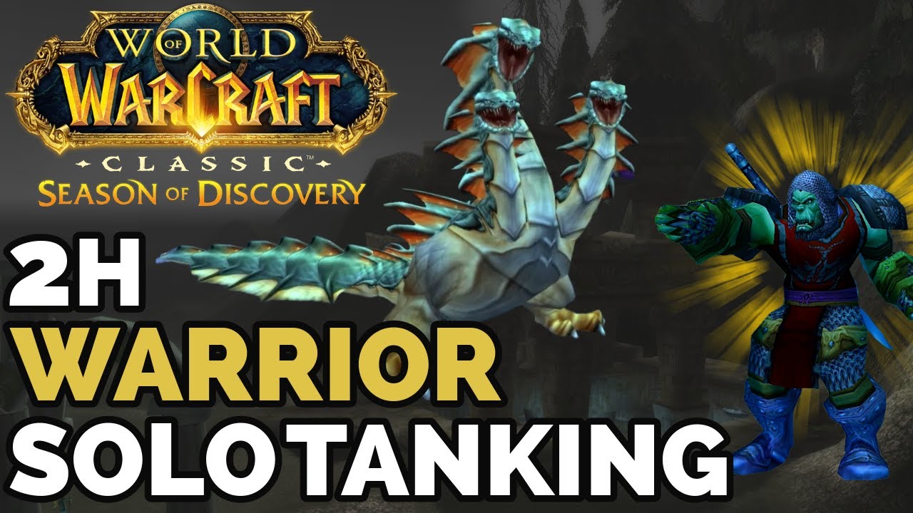 Warrior BFD Solo Tanking with Two Handed Sword -  WoW SoD