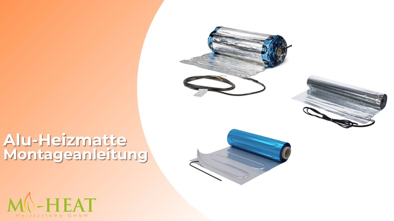 Fußbodenheizung nachrüsten: Alu-Heizmatte unter Laminat & Parkett verlegen | Installationsvideo