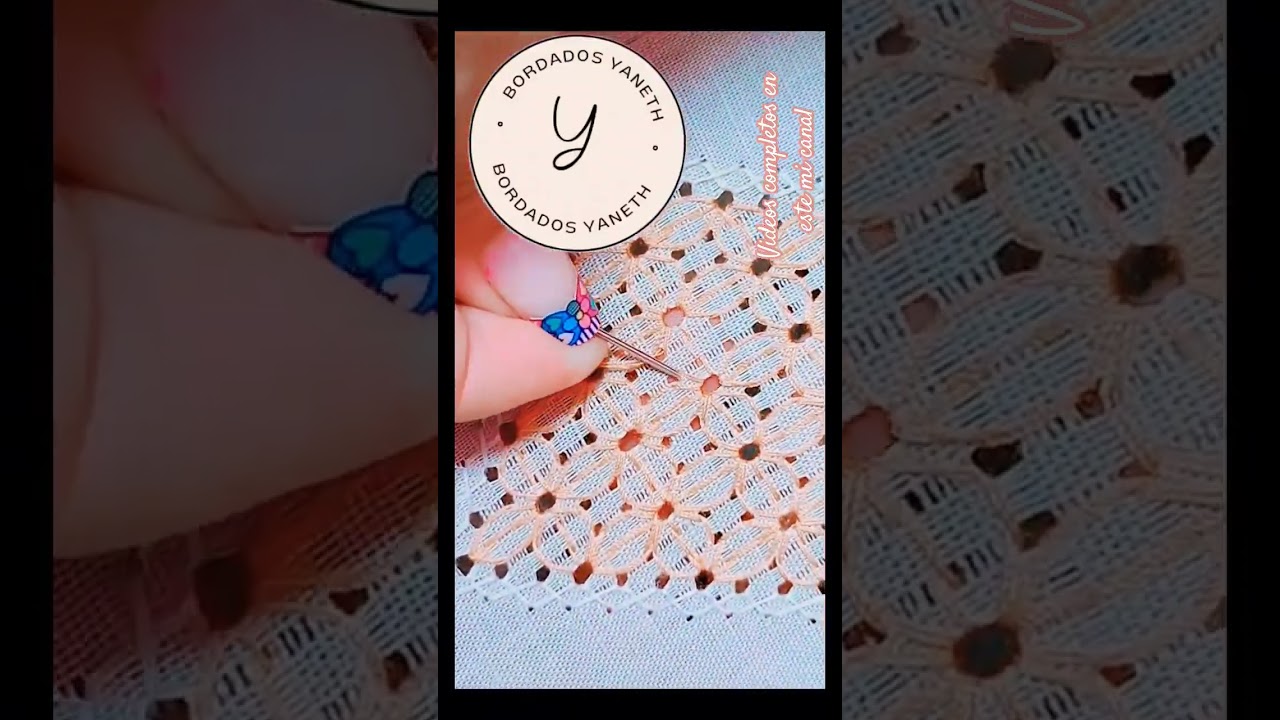 #deshilado #flor de un hueco #costura #nueva