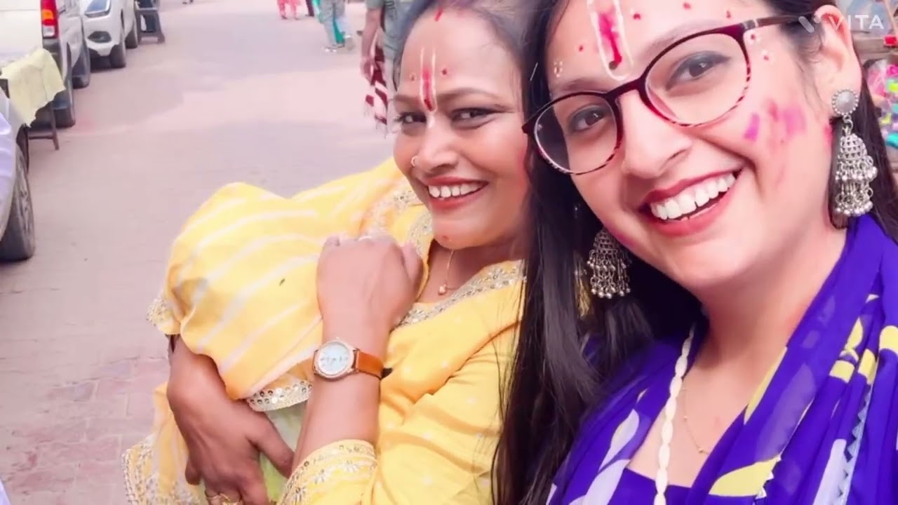 Pre Holi vibes from Barsana 💛Rang,bhakti or sukoon.” #youtubeshorts #youtubecreator #youtube 