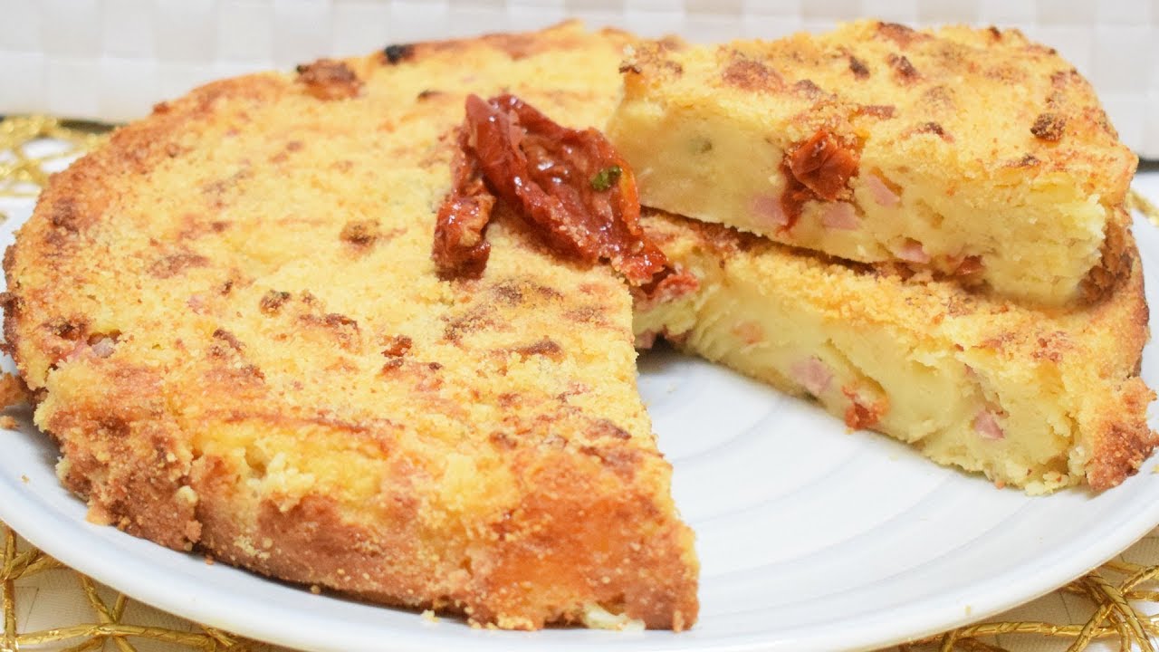 TORTA SALATA DI PATATE E POMODORI SECCHI SOTTOLIO