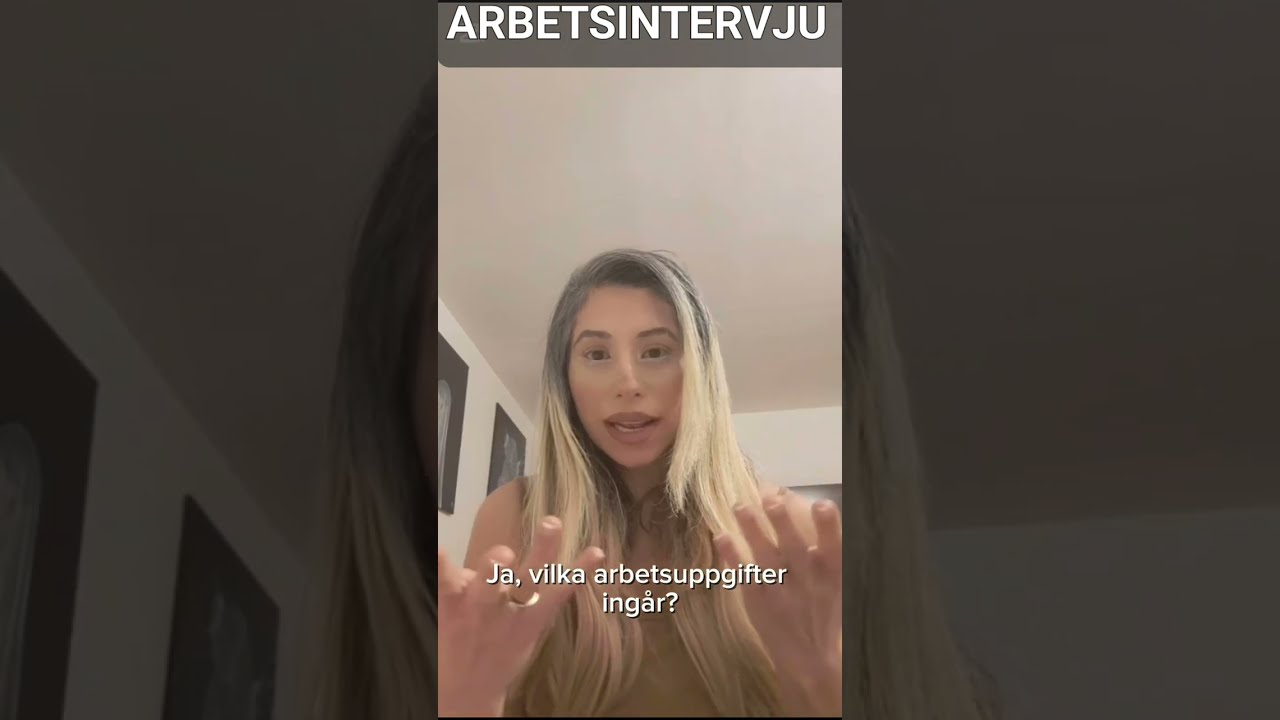 Sfi: Arbetsintervju