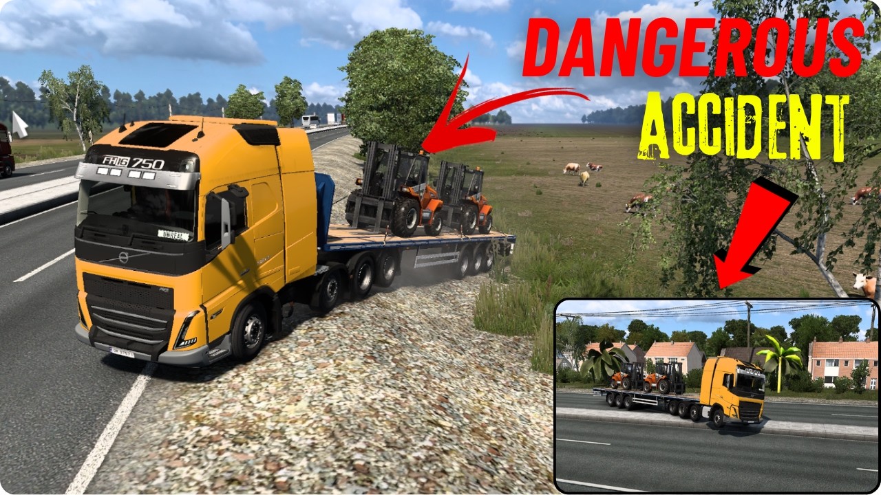 Driving like a NOOB 🤣 | Deadly Accidents 3 times LOL 😱 | Euro Truck Simulator 2 |
