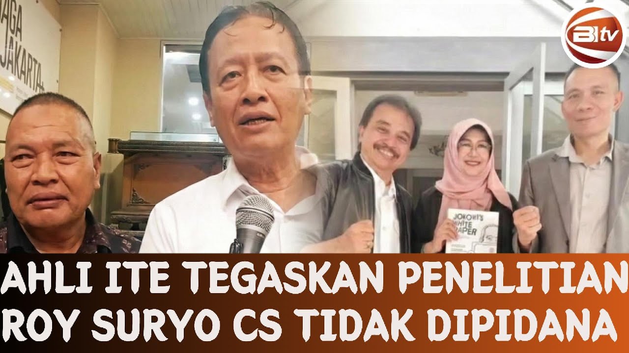 Ahli ITE Sebut Penelitian Roy Suryo Rismon dan Dokter Tifa Tak Layak Dipidana
