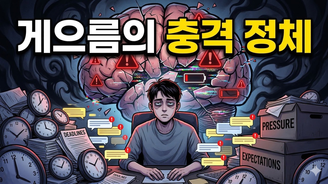당신이 게으른 게 아닙니다  뇌가 망가졌을 뿐입니다  #동기부여 #자기계발 #심리학 #뇌과학 #무기력증 #번아웃 #습관형성 #게으름 #간단한스푼심리학