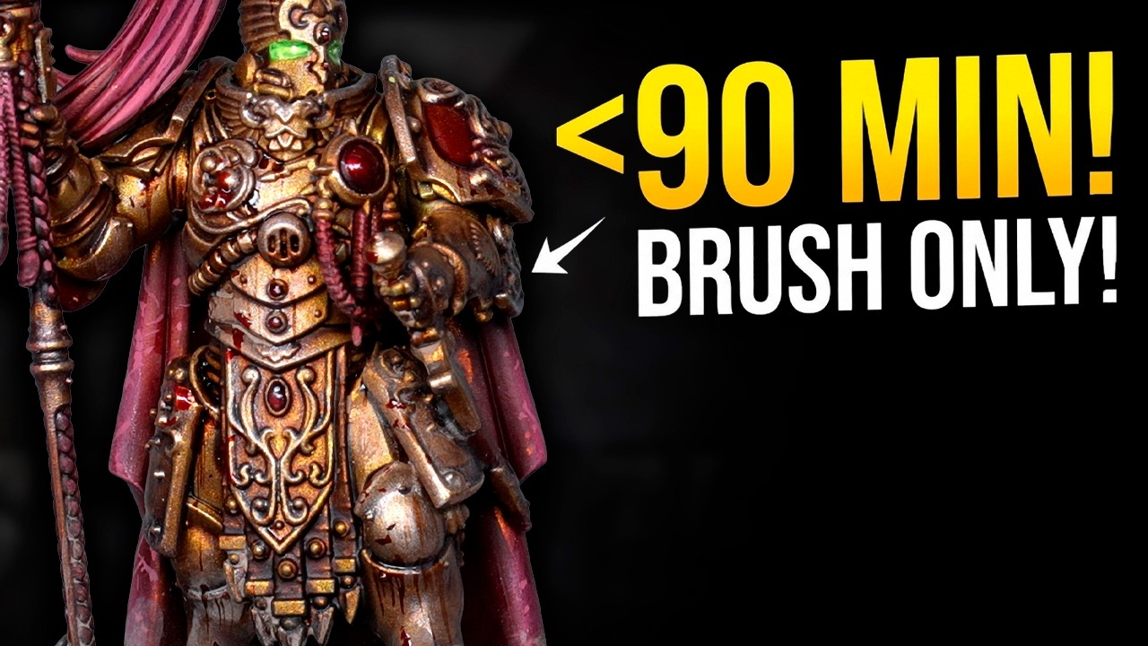 Easy Way to Paint NEW Custodes in GRIMDARK Style | Brush Only