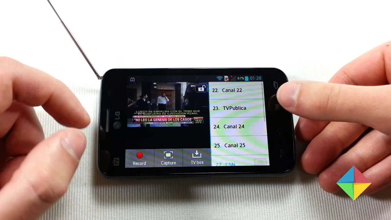 LG Optimus L4 II: Aplicación de TV