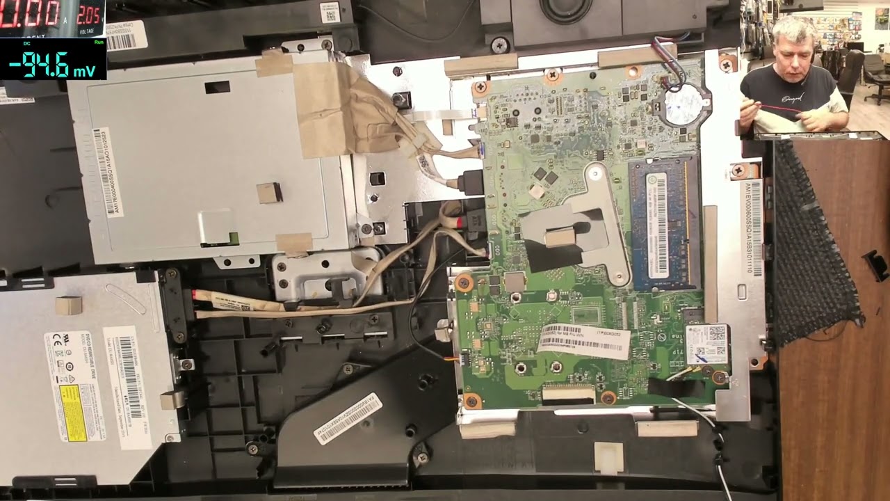 Lenovo All in one PC - blow up motherboard but easy to be repaired
