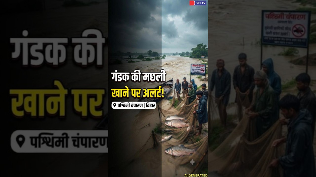 Nepal Flood के बाद Gandak River में मछली खाने पर रोक, West Champaran प्रशासन ने जारी किया Alert