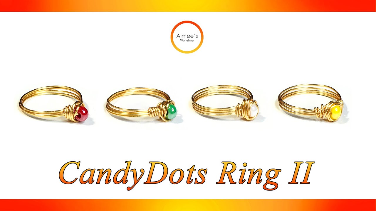 Easy Summer Candy Dots Ring | 7 Days, 7 Rings – Day 2 | Beginner Wire Wrapping Tutorial