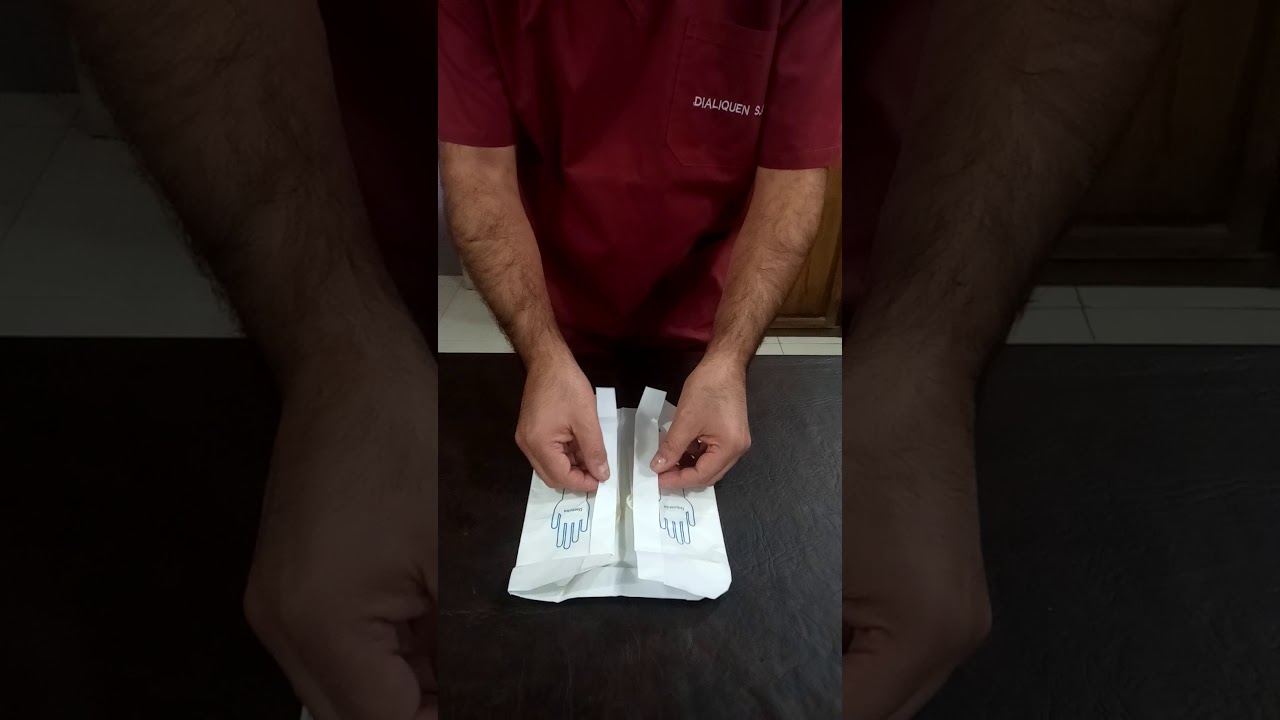 Enfermería. Prácticas I. Colocación de Guantes Estériles