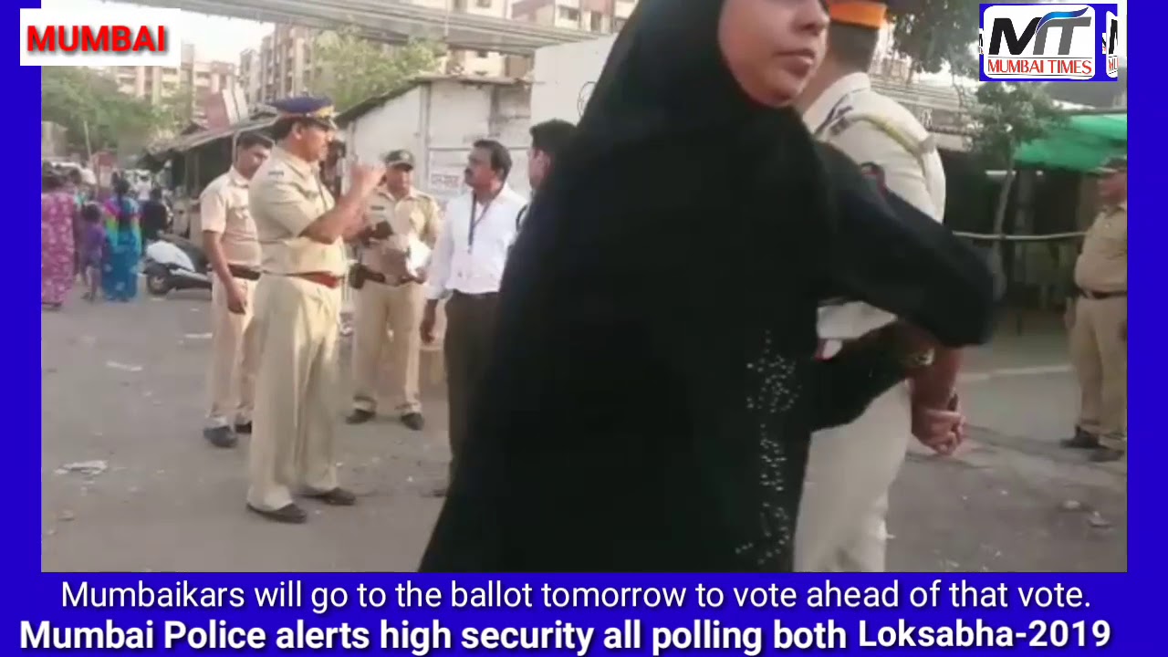 #MUMBAI #TIMES: #High #alert all #polling #both during on the #tight #security #Mumbai #Police