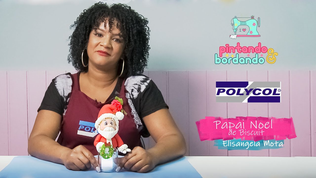 PASSO A PASSO -  PAPAI NOEL DE BISCUIT -  ELISANGELA MOTA  - POLYCOL